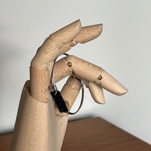 Luca & Danni, born in the USA Bracelet, silver tone and Blue Dparkly Stone